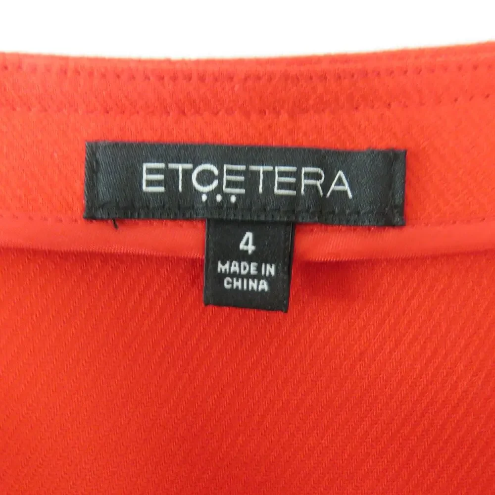Vintage Carlisle Red Skirt With Sailor Buttons High Rise Midi Skirt Pencil 4